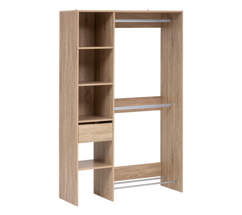 Dressing 2 Penderies Effet Chêne Naturel