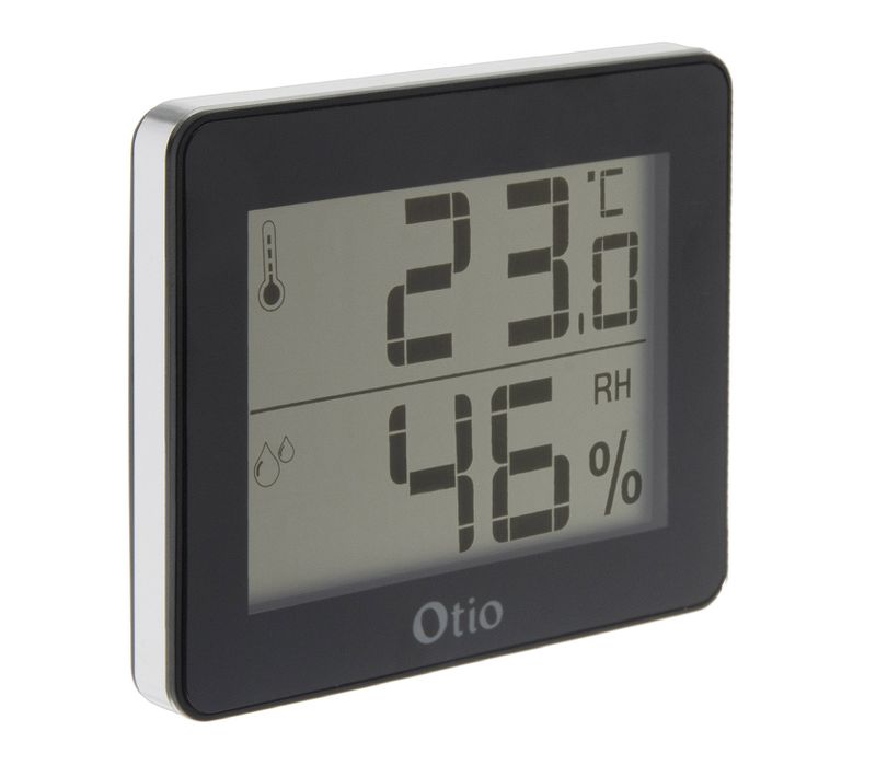 Thermomètre Hygromètre Noir - Écran LCD - Otio