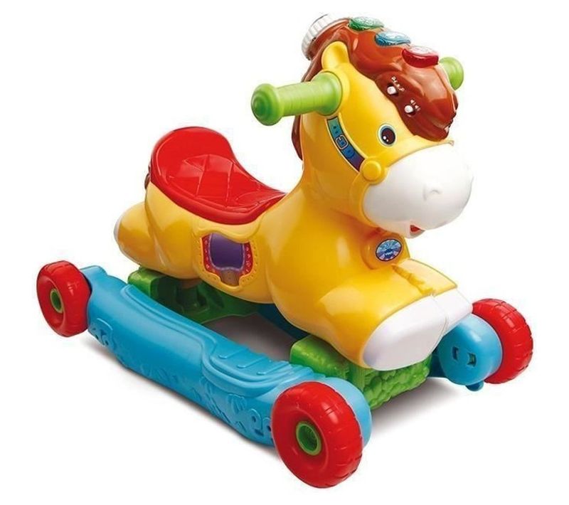 P'tit Galop Mon Poney Basculo — 2 En 1 Bascule Et Porteur 12–36 Mois