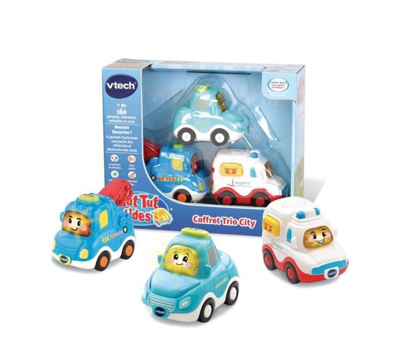 Tut Tut Bolides Coffret Trio City (berline + Dépanneuse+ambulance)