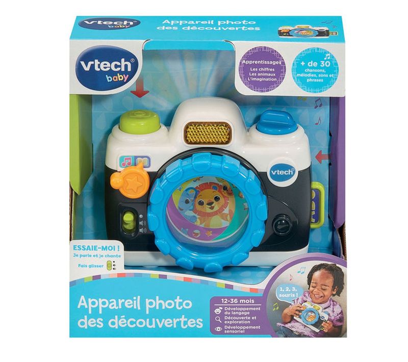 Appareil Photo Jouet Interactif Rétro 12–36 Mois — Chansons, Flash, Sd Sautable