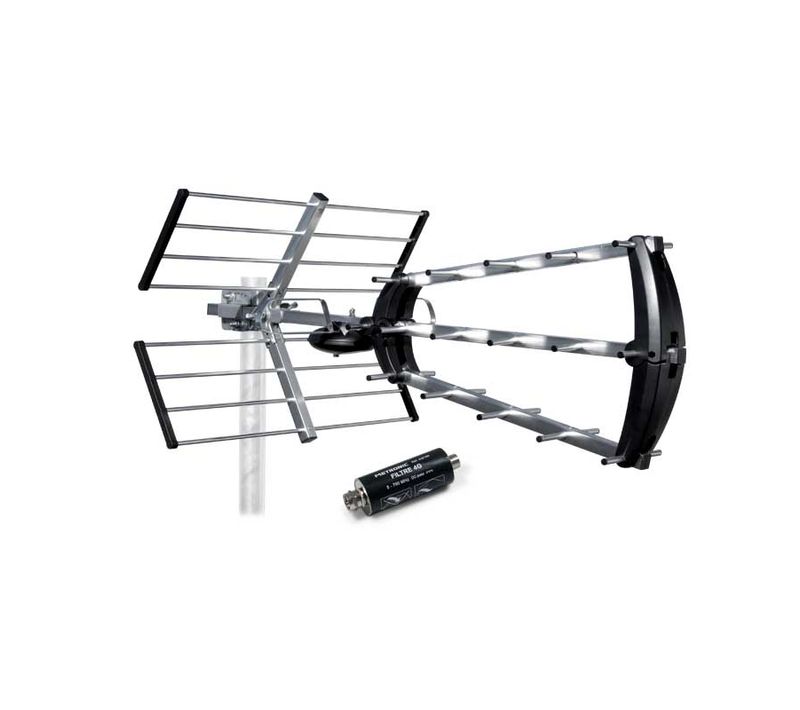 Antenne D'extérieur Trinappe 26 dB Avec Filtre 4g