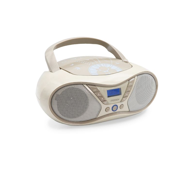 Lecteur Cd Soft Grey Avec Radio Fm Et Port USB