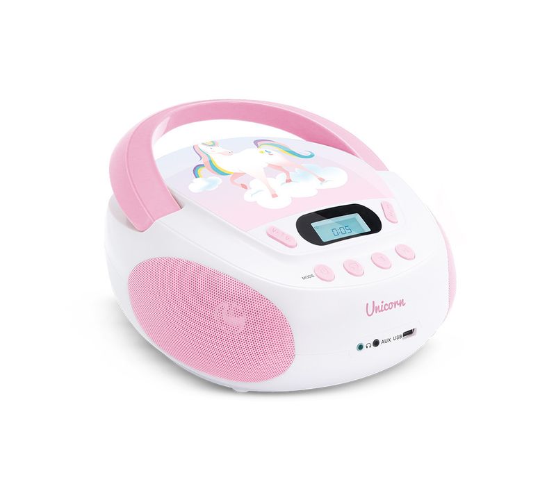 Lecteur Cd Mp3 Unicorn Enfant Avec Port USB