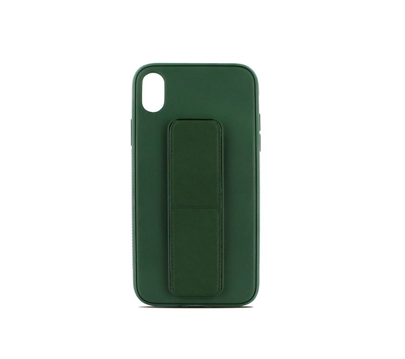 Coque Semi-rigide Magnétique Avec Support  Pour iPhone Xr - Verte