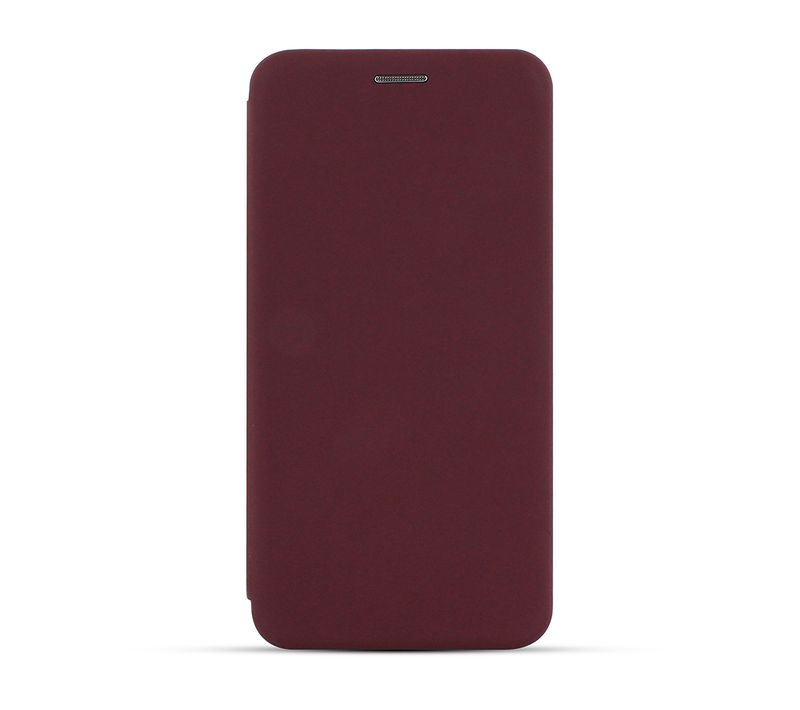 Etui Folio Soft Touch Pour Samsung A12 - Bordeaux