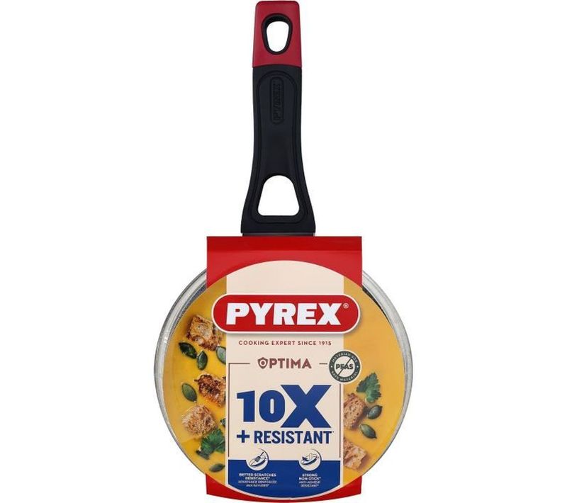 Casserole 16 Cm Anti-adhésive Avec Couvercle Verre, Sans Pfas, Induction