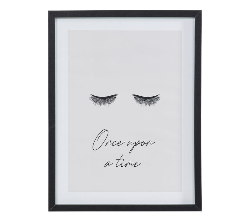 Image 30x40 cm ONCE UPON A TIME Noir / Beige