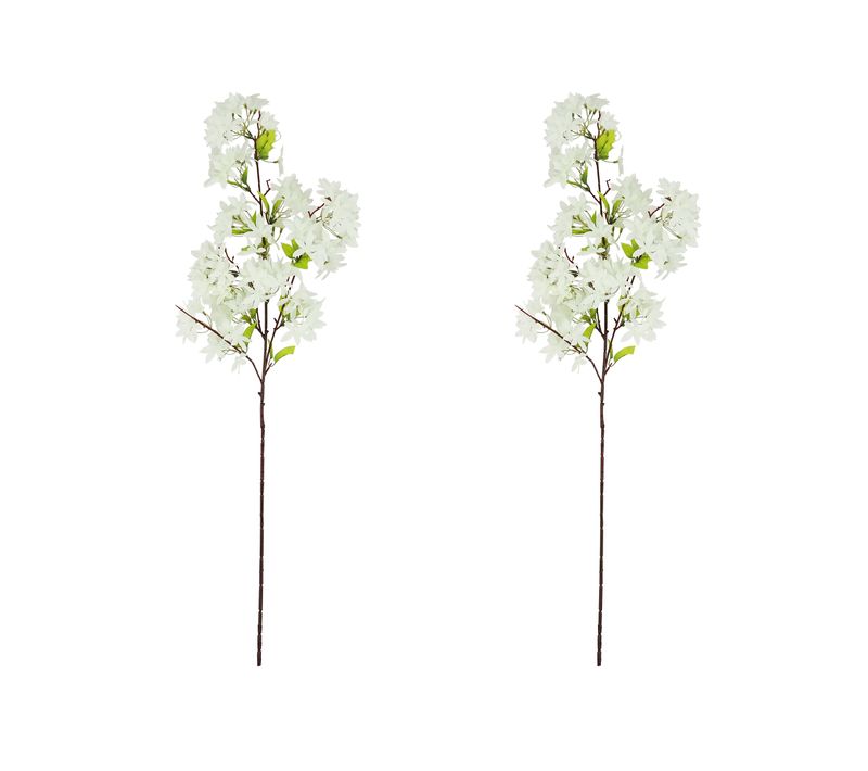 Jasmin Artificiel En Tige Blanc 100cm Lot De 2