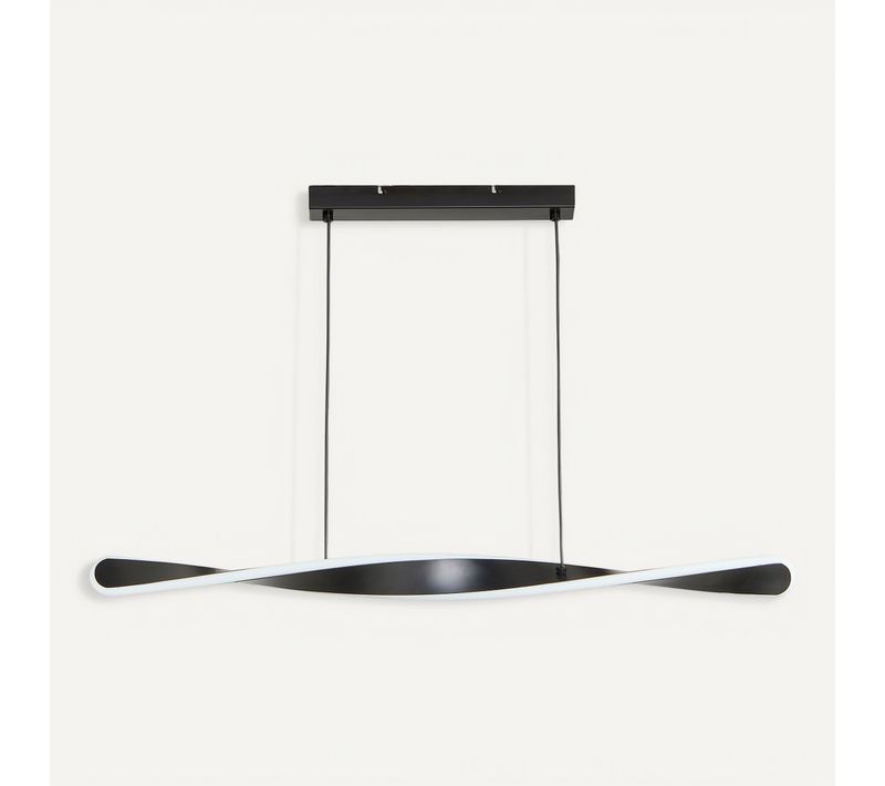 Suspension LED L. 80 cm TWIST Noir