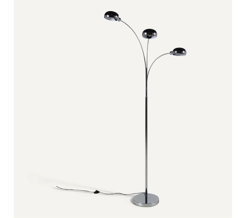 Lampadaire en métal H. 190 cm ROMA Chrome