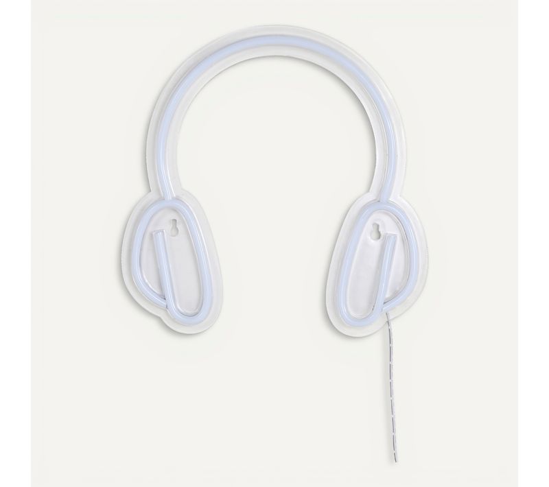 Néon casque H. 28 cm CASQUE Rose et violet