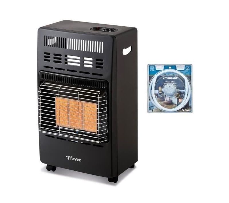 Chauffage D'appoint Infrarouge Au Gaz Butane Kern - Allumage Par Piezo - Surface De Chauffe 40m²
