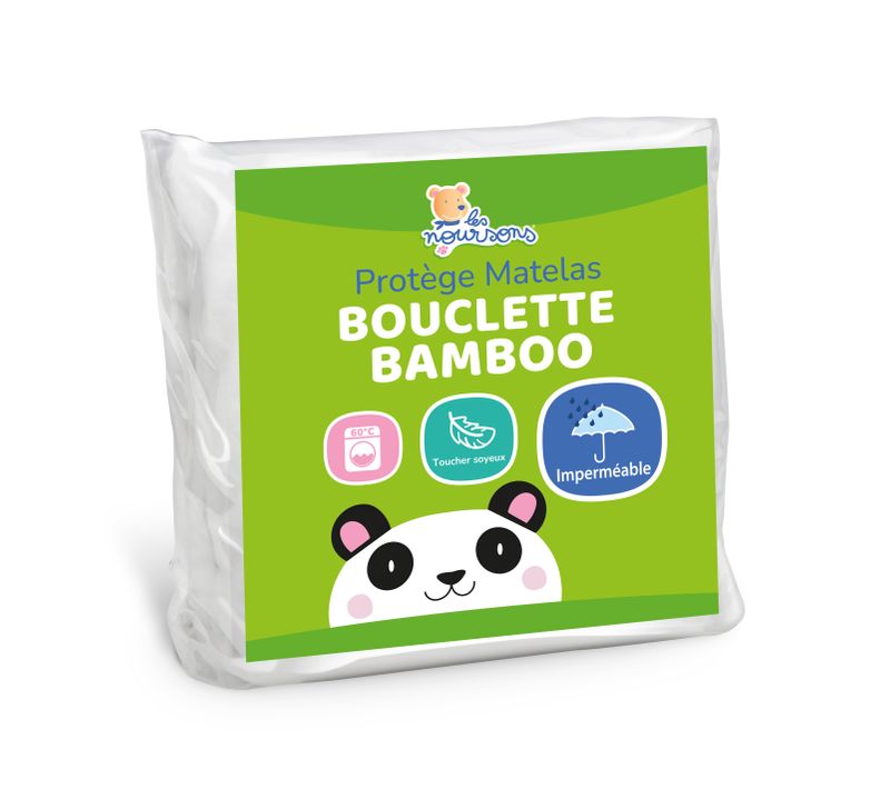 Protège Matelas Bébé Bamboo - 70x140 Cm - Alèse Imperméable - Doux - Sans Traitement Chimique