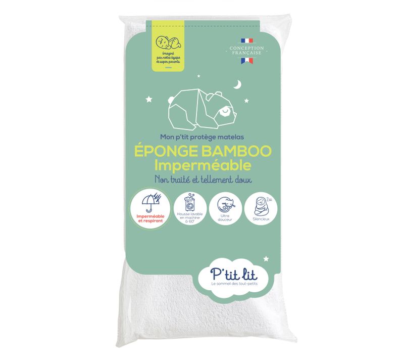 Protège Matelas Enfant Bamboo 90x190/200 Cm - Alèse Imperméable - Sans Traitement Chimique
