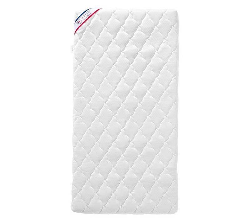 Matelas Bébé 60x120x10 Cm Réversible Été/hiver, Déhoussable, Mousse 23 Kg/m3