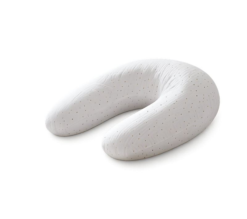Coussin De Maternité 3 En 1 : Grossesse, Allaitement et Repos - Housse Double Gaze Coton - Blanc