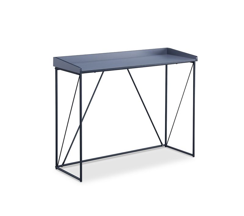 Console Structure Noir Avec Plateau Gris