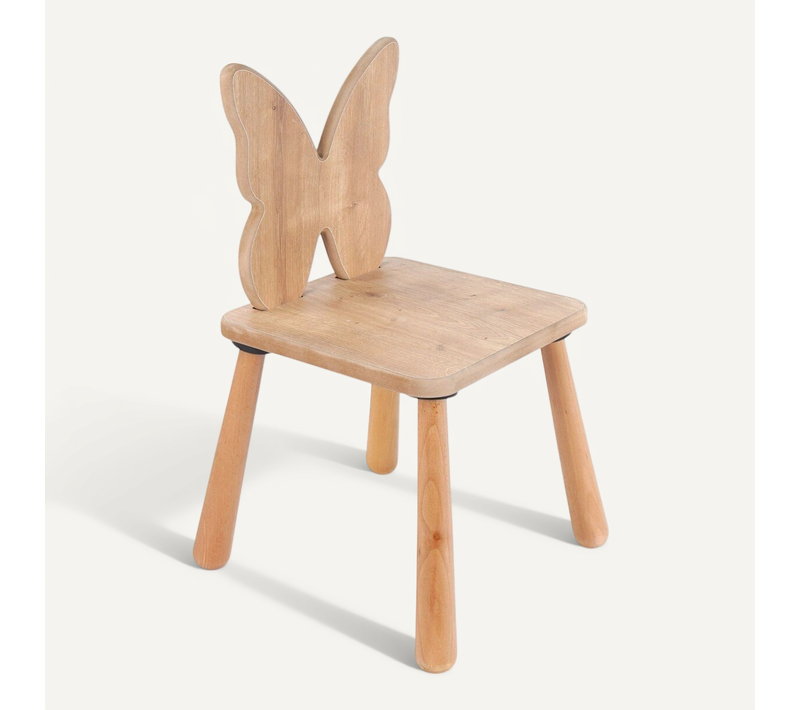 Chaise Pour Enfant Dossier Papillon L30 Cm
