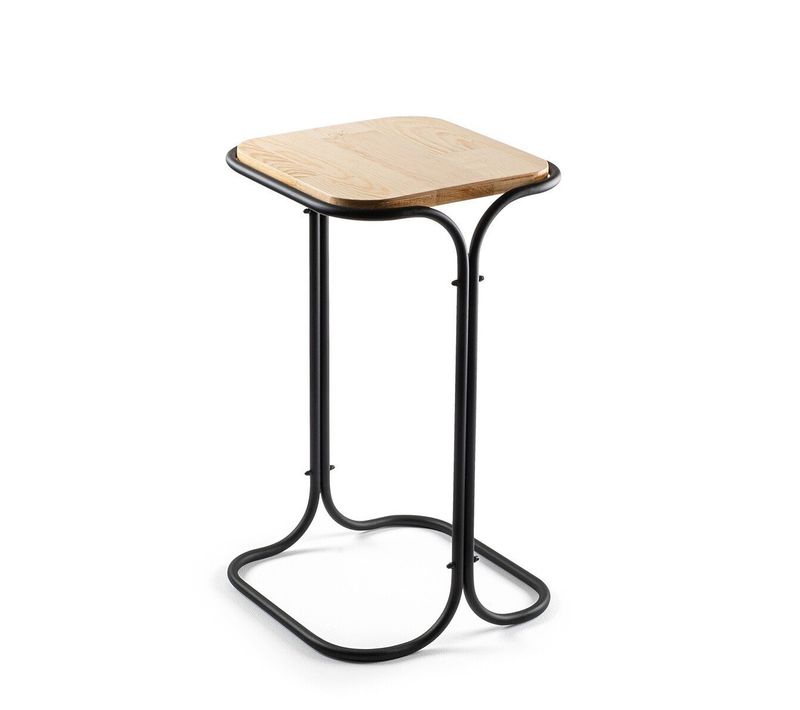 Bout De Canapé Avec Plateau En Métal H52 Cm