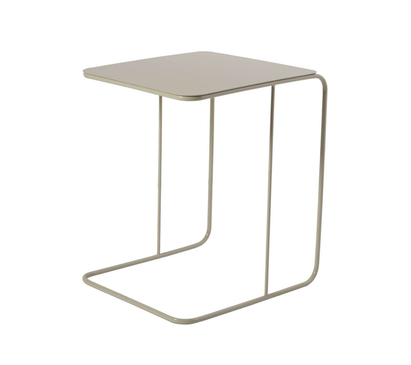 Bout De Canapé Avec Plateau En Métal H46 Cm