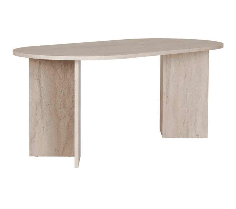 Table À Manger Avec Bords Arrondis L180 Cm