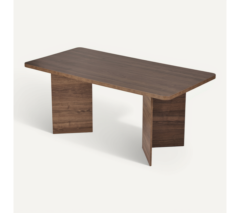 Table À Manger Avec Plateau Rectangulaire L180 Cm