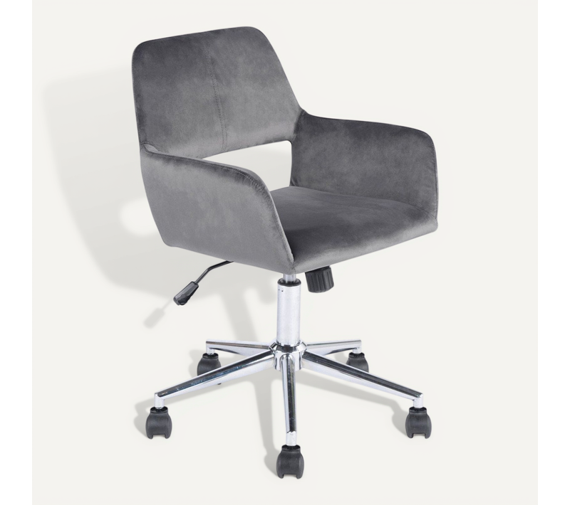 Fauteuil De Bureau En Velours Ajustable