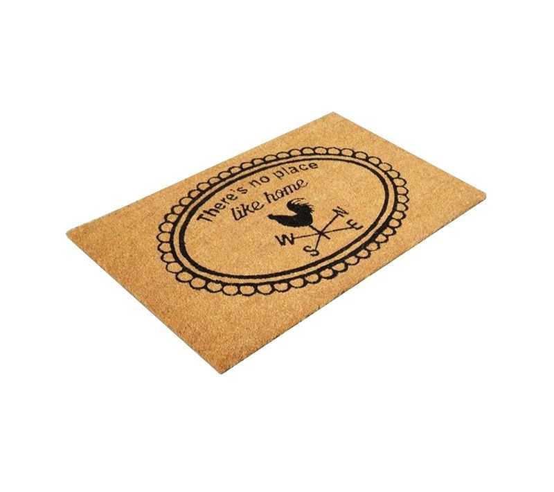 Paillasson Marron Motif "there Is No Place Like Home"