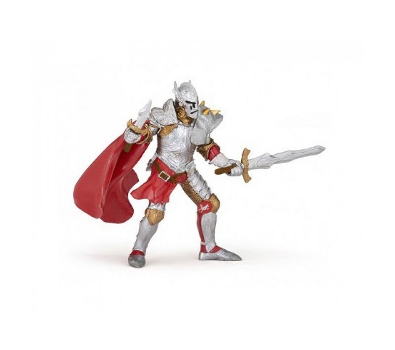 Chevalier Au Masque De Fer Avec Cape Rouge - Figurine Papo