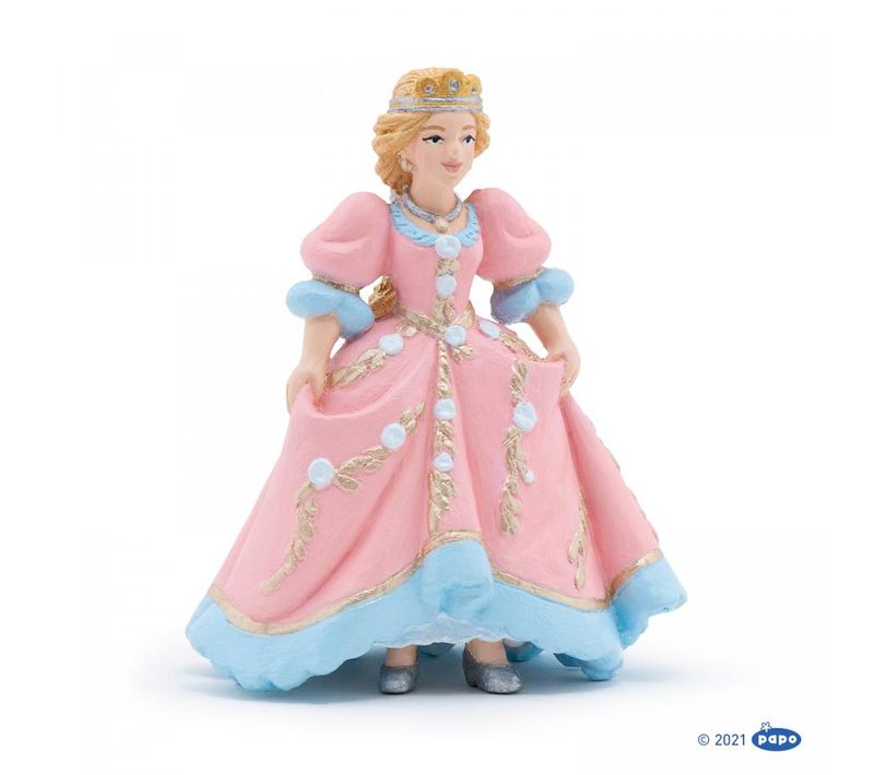 39204 Princesse Au Bal Robe Rose Et Bleu