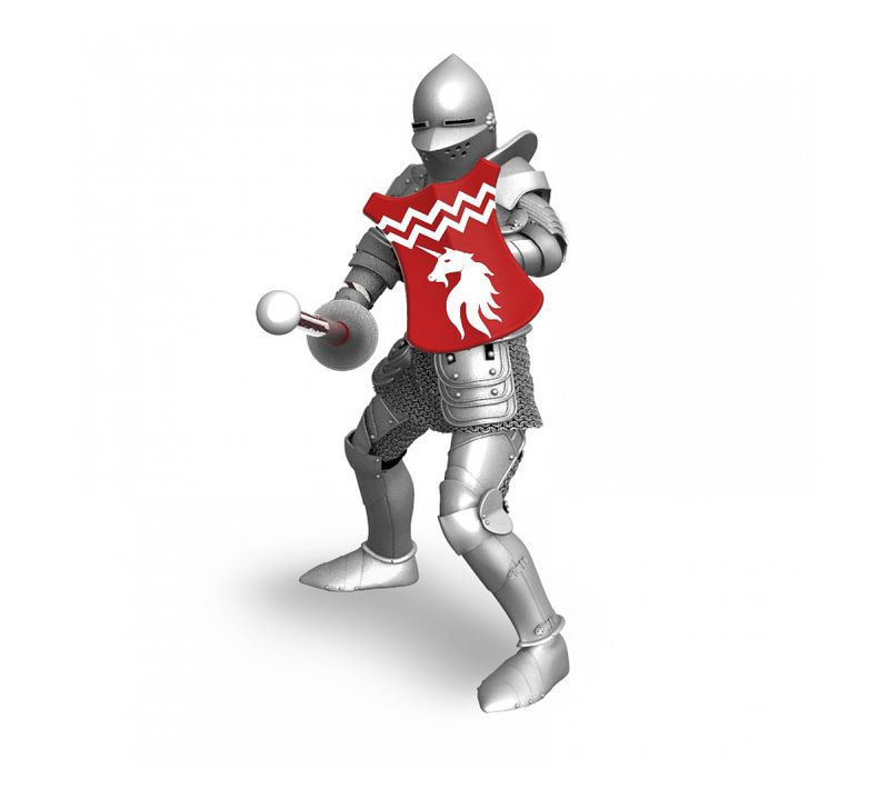 Chevalier Licorne à La Lance - Figurine Médiévale-fantastique Papo