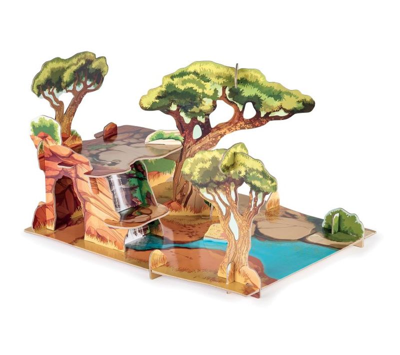 60113 - Decor De La Savane En 3d -