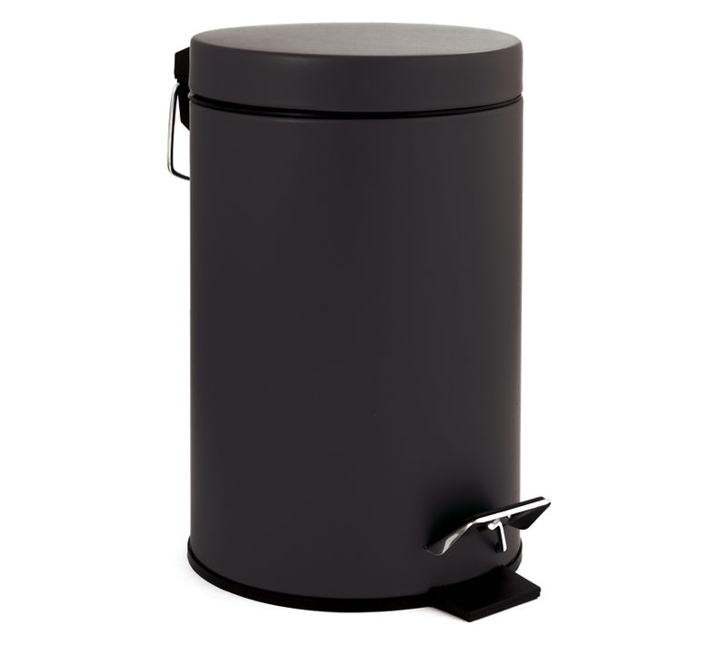 Poubelle Salle De Bain 3l Lady Noir