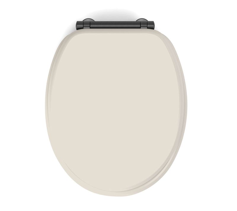 Abattant Wc Frein De Chute Design - 38x48 Cm - Beige