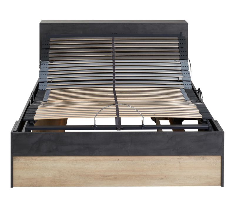 Sommier relaxation 120x190 cm EBAC S50 gris anthracite