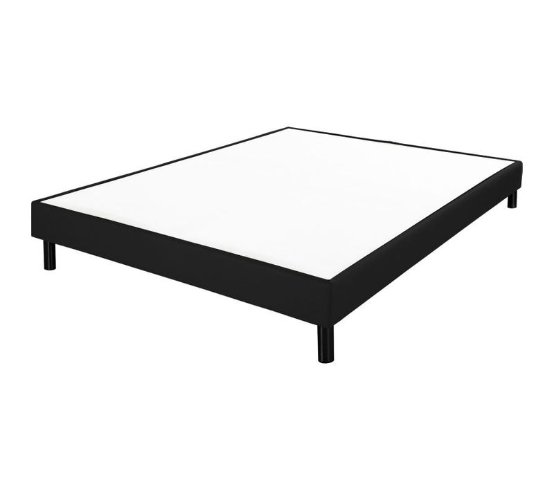 Sommier en kit 140x190 cm EBAC NEWKIT tissu noir