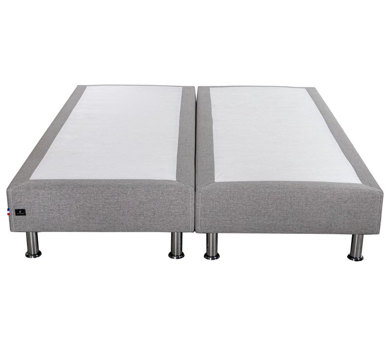 Sommier lattes 2x80x200 cm NUIT FAUBOURG MIRABEAU gris clair