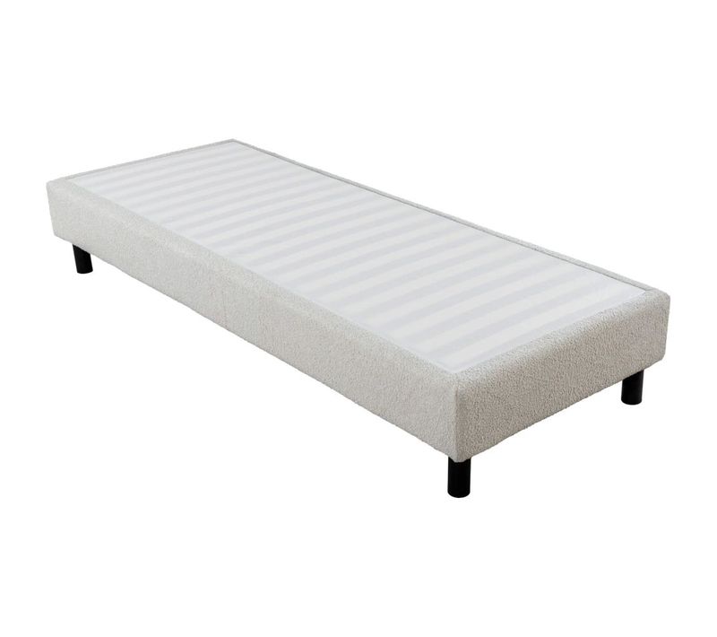 Sommier en kit 90x190 cm EBAC NEWKIT bouclette crème
