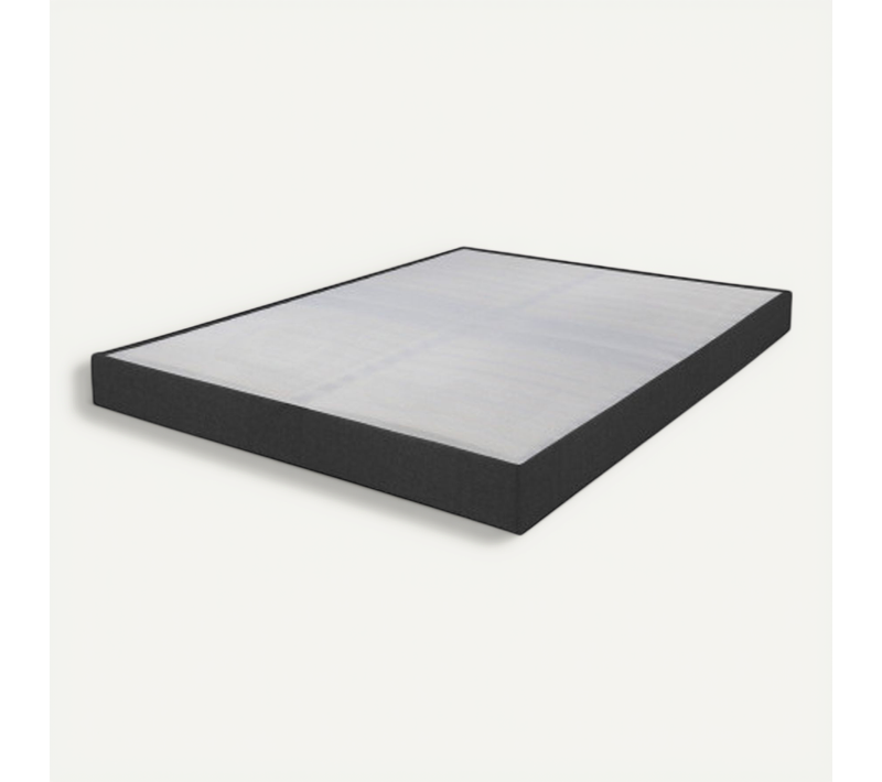 Sommier Tapissier Omega Anthracite 3 160x200 Lattes Bois - H.15 Cm - Made In France