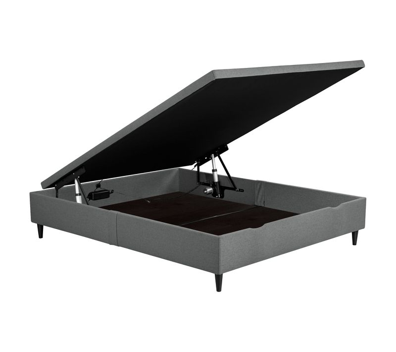 Lit coffre électrique 160x200 NUIT FAUBOURG TRIOMPHE 2 anthracite