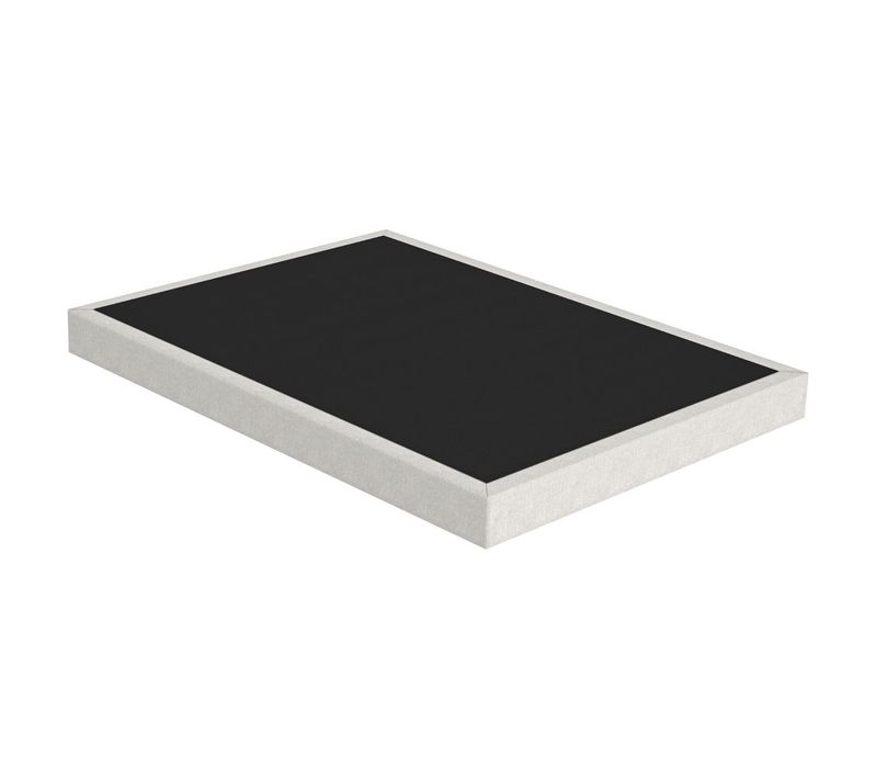 Sommier Tapissier Sr15 Beige 140x190 Lattes Bois Massif - H.15 Cm - Made In France