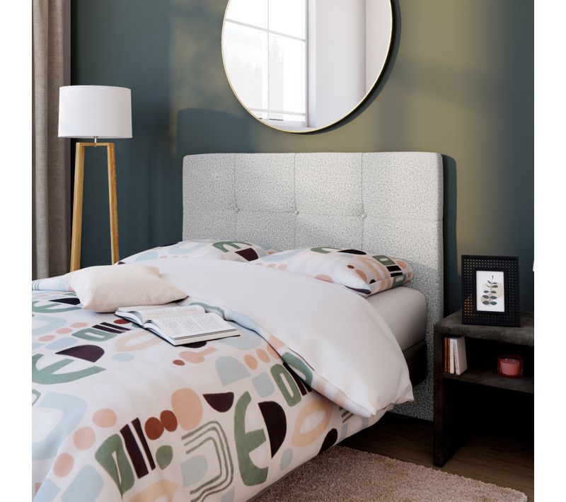 Tête de lit L.150 cm NUIT FAUBOURG LUTECE gris chiné