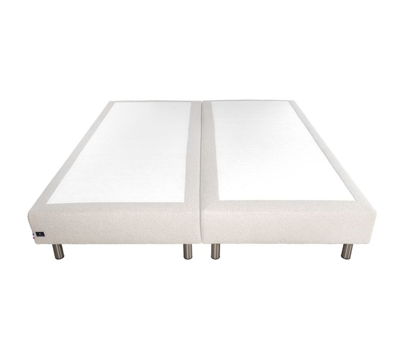 Sommier lattes 2x100x200 cm NUIT FAUBOURG MIRABEAU bouclette crème