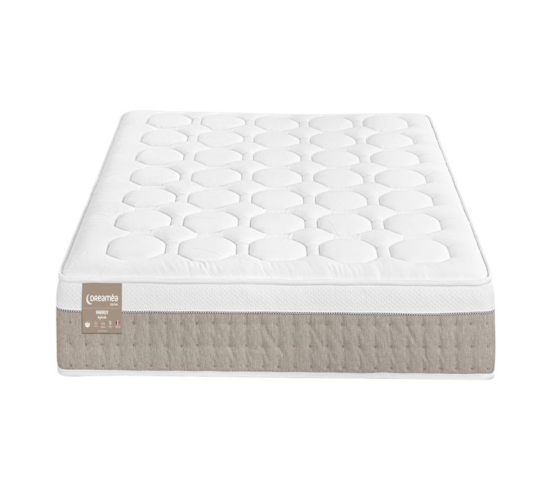 Matelas hybride 90x200 cm DREAMEA EDITION ENERGY ép.26 cm
