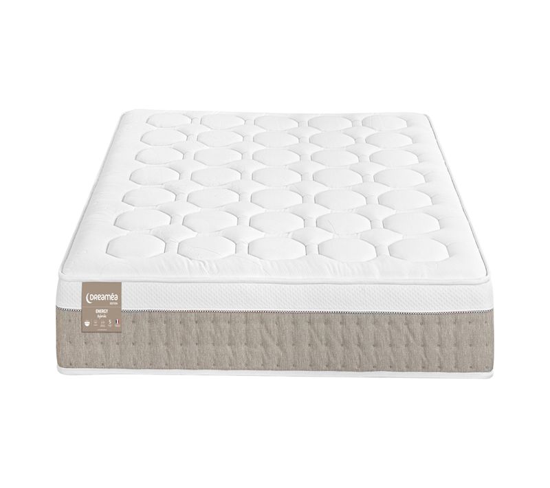 Matelas hybride 120x190 cm DREAMEA EDITION ENERGY ép.26 cm