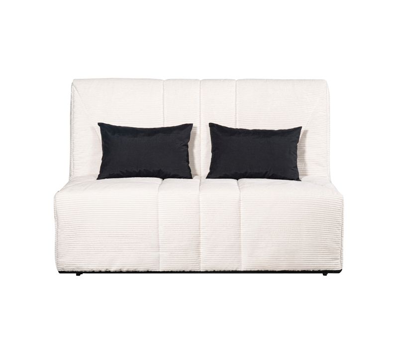 Banquette-lit BZ COCON tissu velours beige