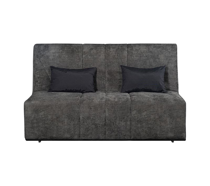 Banquette-lit BZ CARESSE tissu chenillé anthracite