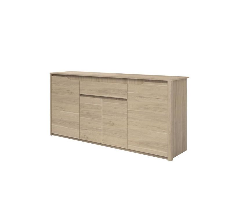 Betty Buffet Bas Contemporain Décor Chene - L 185 Cm