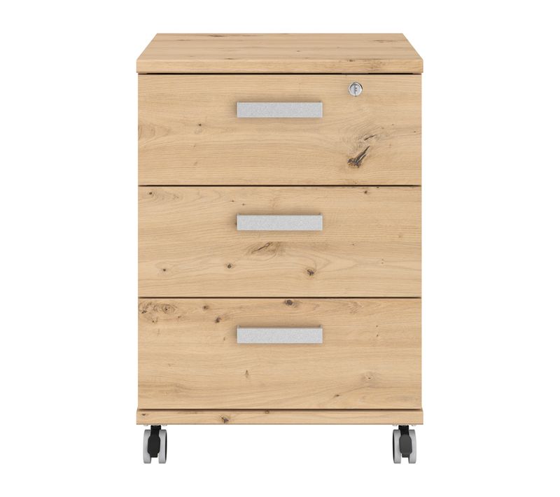 Caisson 3 tiroirs START UP Imitation chêne